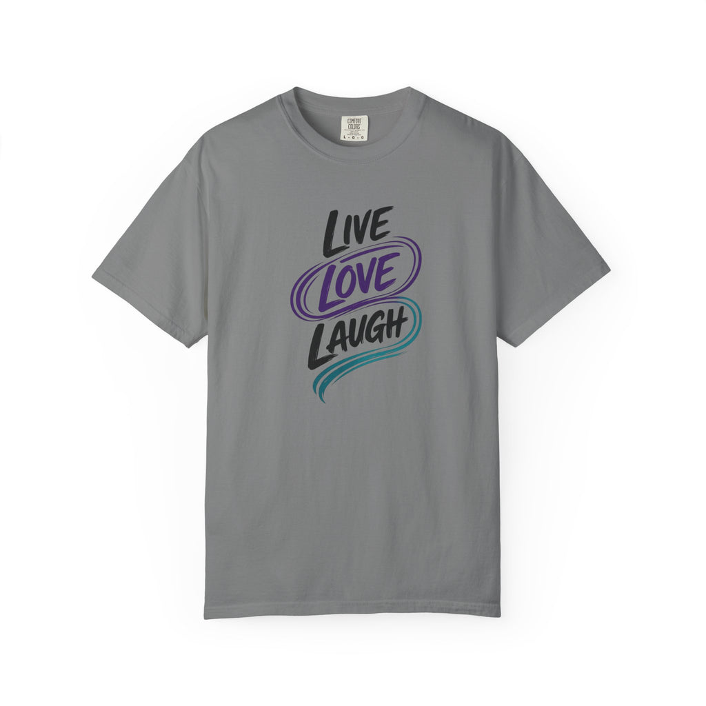 Live Love Laugh T-Shirt | Inspirational Mental Health Shirt | Motivational Graphic Tee | Comfort Colors® Unisex Tee