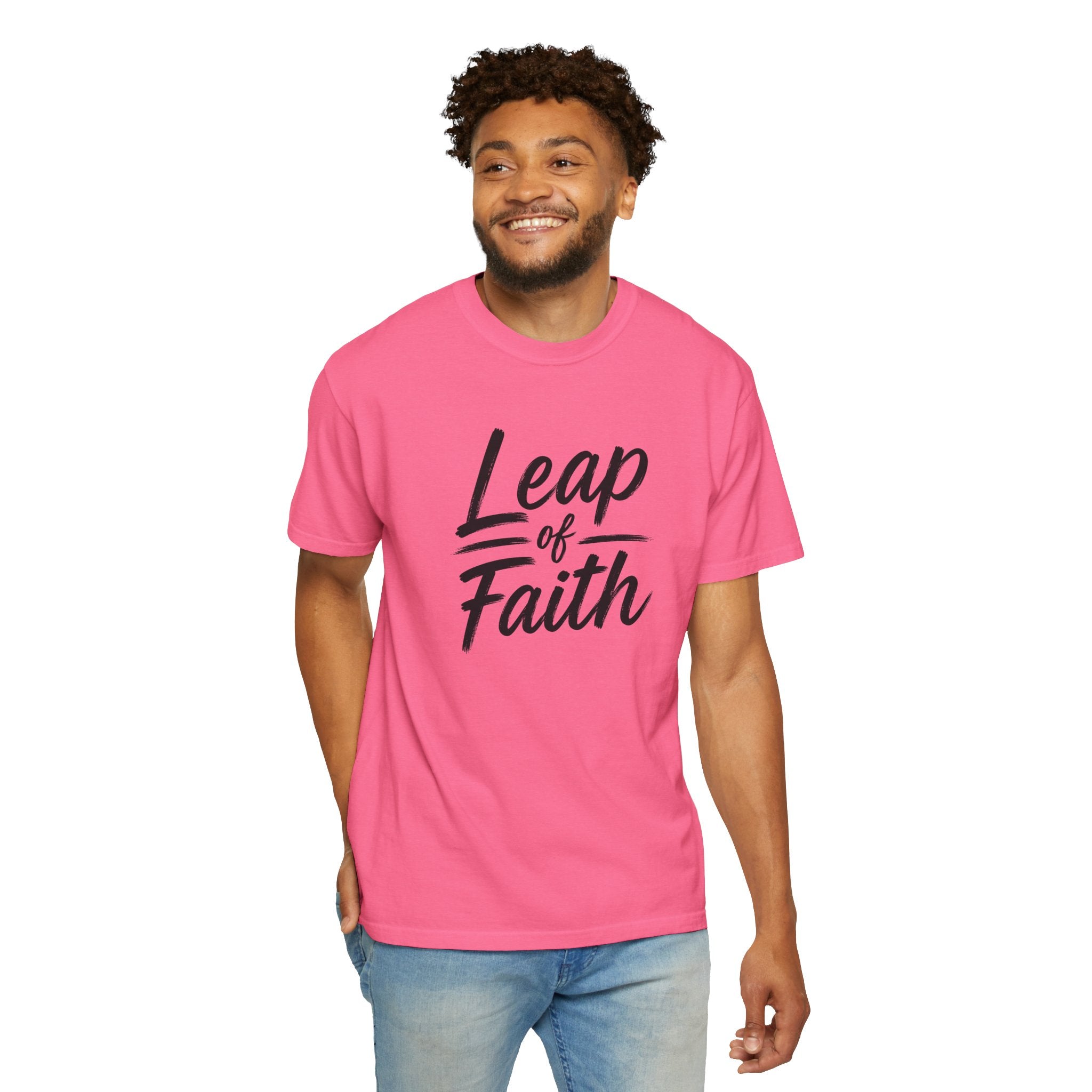 Leap of Faith T-Shirt | Inspirational Faith Comfort Colors® 1717 Unisex Tee